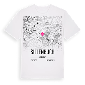 Sillenbuch karta t-shirt – ekologisk bomull t-shirt från Pinshirt