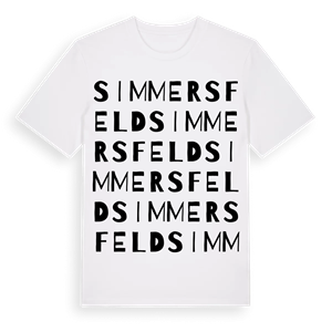Simmersfeld ordlek t-shirt – ekologisk bomull t-shirt från Pinshirt