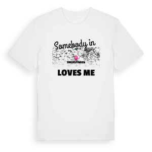 Någon i Sindelfingen älskar mig t-shirt – ekologisk bomull t-shirt från Pinshirt