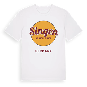 Singen cirkel t-shirt – ekologisk bomull t-shirt från Pinshirt