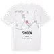 Singen karta t-shirt