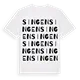 Singen ordlek t-shirt