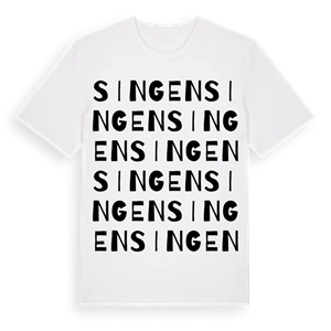 Singen ordlek t-shirt – ekologisk bomull t-shirt från Pinshirt