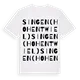 Singen (Hohentwiel) ordlek t-shirt