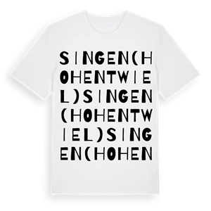 Singen (Hohentwiel) ordlek t-shirt – ekologisk bomull t-shirt från Pinshirt