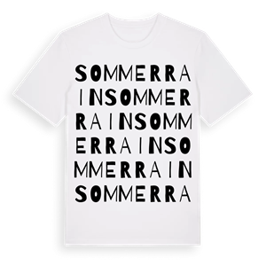 Sommerrain ordlek t-shirt – ekologisk bomull t-shirt från Pinshirt
