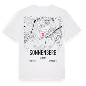 Sonnenberg karta t-shirt – ekologisk bomull t-shirt från Pinshirt