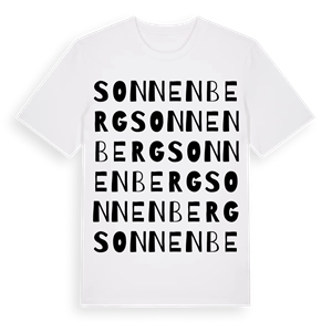 Sonnenberg ordlek t-shirt – ekologisk bomull t-shirt från Pinshirt