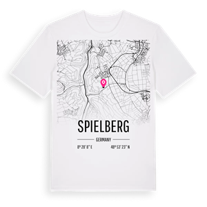 Spielberg karta t-shirt – ekologisk bomull t-shirt från Pinshirt