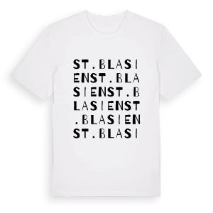 St. Blasien ordlek t-shirt – ekologisk bomull t-shirt från Pinshirt