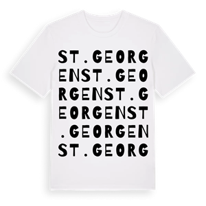 St. Georgen ordlek t-shirt – ekologisk bomull t-shirt från Pinshirt