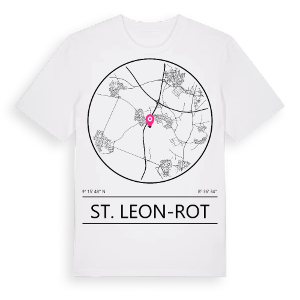St. Leon-Rot t-shirt – ekologisk bomull t-shirt från Pinshirt