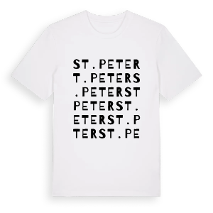 St. Peter ordlek t-shirt – ekologisk bomull t-shirt från Pinshirt