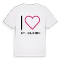 Jag älskar St. Ulrich t-shirt stort tryck