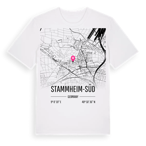 Stammheim-Süd karta t-shirt – ekologisk bomull t-shirt från Pinshirt