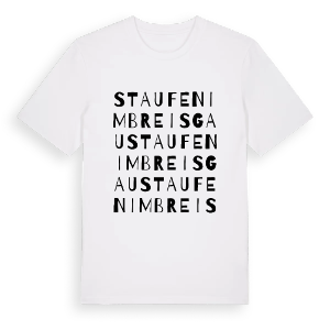 Staufen im Breisgau ordlek t-shirt – ekologisk bomull t-shirt från PinShirt