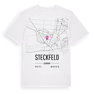 Steckfeld karta t-shirt – ekologisk bomull t-shirt från Pinshirt
