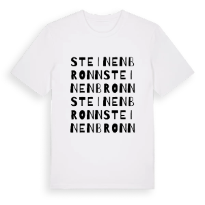 Steinenbronn ordlek t-shirt – ekologisk bomull t-shirt från Pinshirt