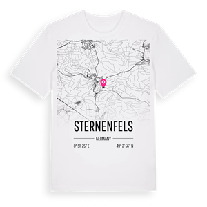 Sternenfels karta t-shirt – ekologisk bomull t-shirt från Pinshirt