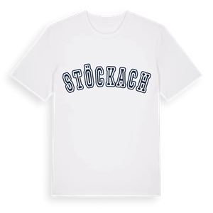 Stöckach college t-shirt – ekologisk bomull t-shirt från Pinshirt