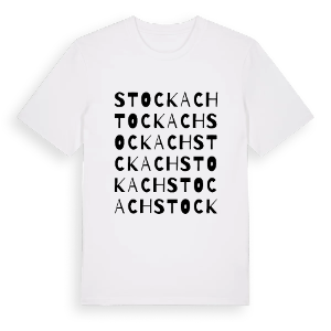 Stockach ordlek t-shirt – ekologisk bomull t-shirt från Pinshirt