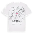 Stutensee karta t-shirt