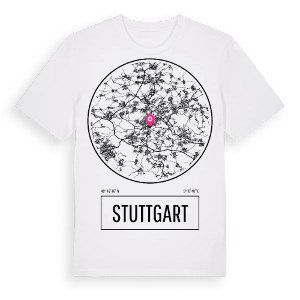 Stuttgart t-shirt – ekologisk bomull t-shirt från Pinshirt