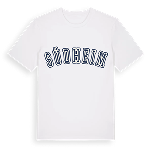 Südheim college t-shirt – ekologisk bomull t-shirt från Pinshirt