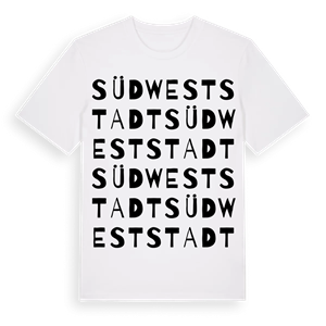 Südweststadt ordlek t-shirt – ekologisk bomull t-shirt från Pinshirt