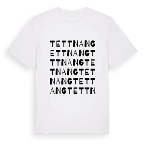 Tettnang ordlek t-shirt – ekologisk bomull t-shirt från Pinshirt