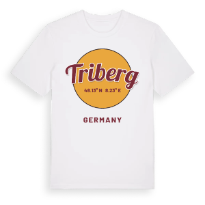 Triberg cirkel t-shirt – ekologisk bomull t-shirt från Pinshirt