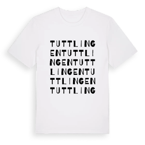 Tuttlingen ordlek t-shirt – ekologisk bomull t-shirt från Pinshirt