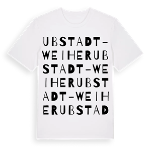 Ubstadt-Weiher ordlek t-shirt – ekologisk bomull t-shirt från Pinshirt