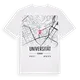 Universität karta t-shirt