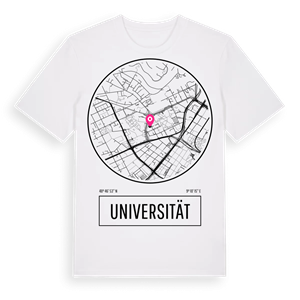 Universität t-shirt – ekologisk bomull t-shirt från Pinshirt