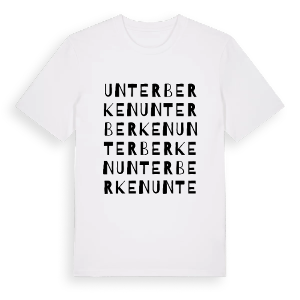 Unterberken ordlek t-shirt – ekologisk bomull t-shirt från Pinshirt