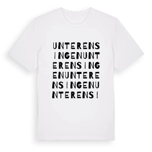 Unterensingen ordlek t-shirt – ekologisk bomull t-shirt från Pinshirt