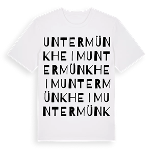 Untermünkheim ordlek t-shirt – ekologisk bomull t-shirt från Pinshirt
