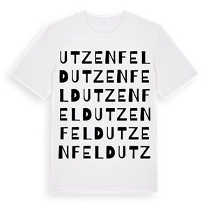Utzenfeld ordlek t-shirt – ekologisk bomull t-shirt från Pinshirt