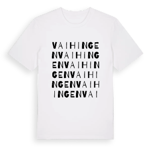 Vaihingen ordlek t-shirt – ekologisk bomull t-shirt från Pinshirt