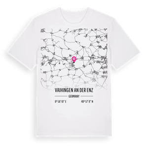Vaihingen an der Enz karta t-shirt – ekologisk bomull t-shirt från Pinshirt