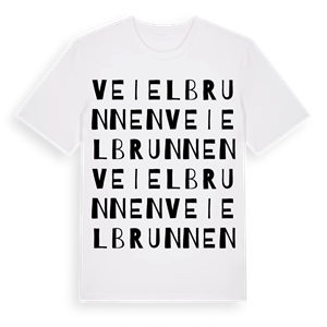 Veielbrunnen ordlek t-shirt – ekologisk bomull t-shirt från Pinshirt