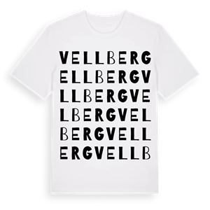 Vellberg ordlek t-shirt – ekologisk bomull t-shirt från Pinshirt