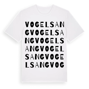 Vogelsang ordlek t-shirt – ekologisk bomull t-shirt från Pinshirt