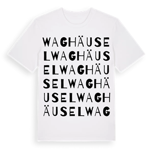 Waghäusel ordlek t-shirt – ekologisk bomull t-shirt från Pinshirt