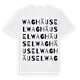 Waghäusel ordlek t-shirt