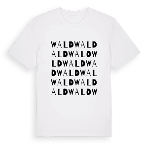 Wald ordlek t-shirt – ekologisk bomull t-shirt från Pinshirt