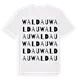 Waldau ordlek t-shirt