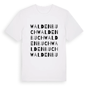 Waldenbuch ordlek t-shirt – ekologisk bomull t-shirt från Pinshirt