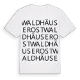 Waldhäuser Ost ordlek t-shirt
